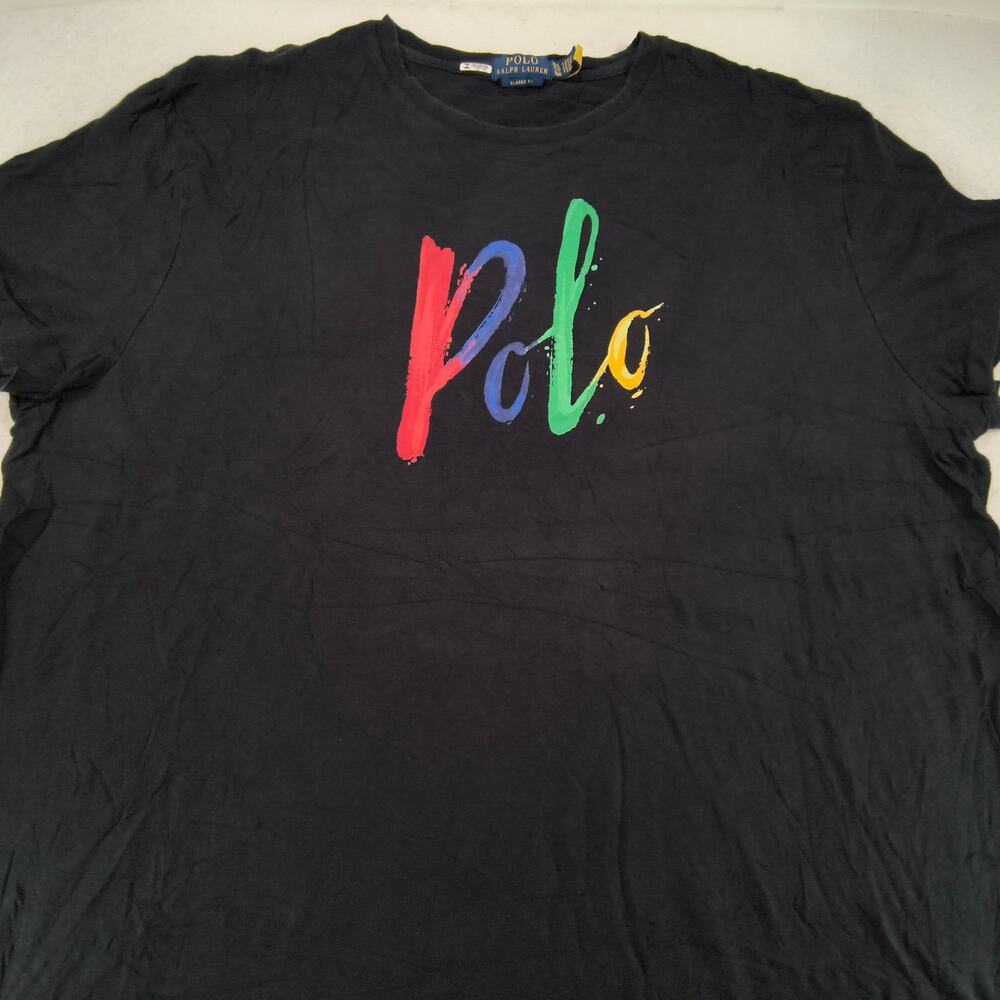 Polo Ralph Lauren Classic Fit Crew Neck Short Sleeve Shirt Mens Size 2XL Black